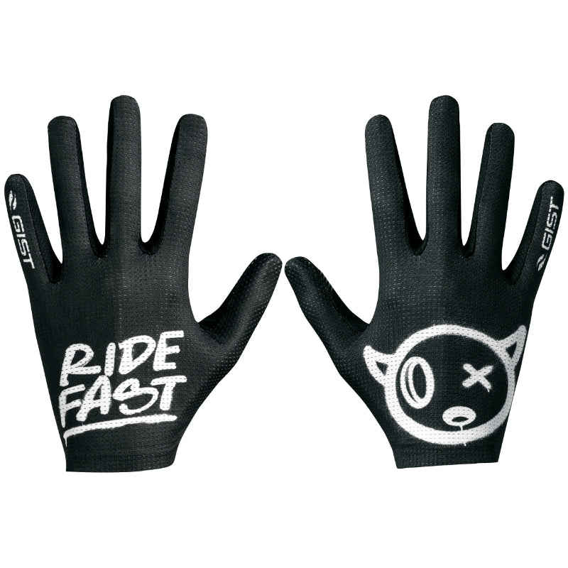 GANTS VELO VTT LONG GIST FASTER RIDE FAST NOIR  M (PAIRE SUR CARTE) SANS VELCRO COMPATIBLE ECRAN TACTILE  -5551