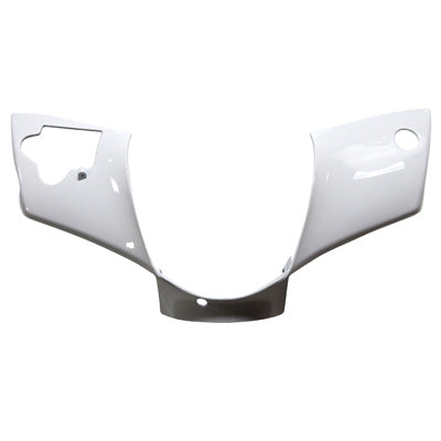 CARENAGE-COUVRE GUIDON SCOOT ADAPTABLE PIAGGIO 50 ZIP 2000+ BLANC BRILLANT  -P2R-