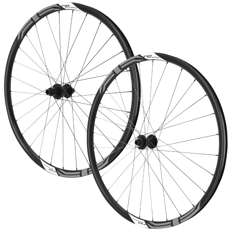 700 FIR GALAXIUM CENTERLOCK BLACK DISC GRAVEL WHEELS SRAM XDR 12V CASSETTE 12-100 AND 12-142 THRU AXLE 26mm PROFILE HEIGHT (PAIR) - TUBELESS READY