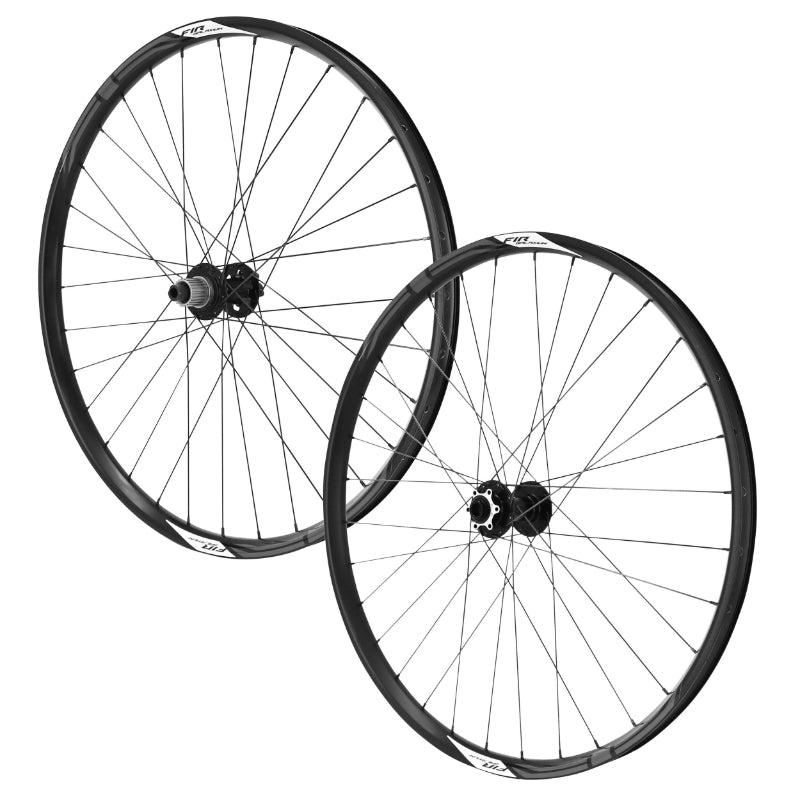 ROUES VTT DISQUE 29" FIR GALAXIUM E.BIKE DISQUE 6 TROUS NOIR CASSETTE SHIMANO MICROSPLINE 12V AXE TRAVERSANT 15-110 ET 12-148 HAUTEUR-PROFIL 21 mm (PAIRE) - TUBELESS READY VAE