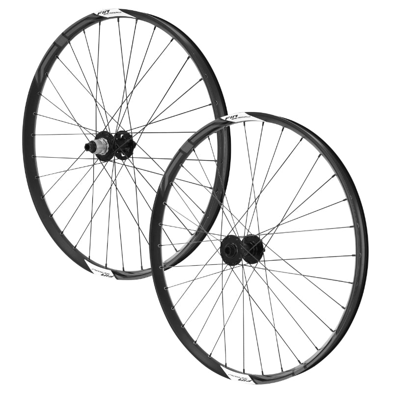 27.5" FIR GALAXIUM E.BIKE DISC MTB WHEELS 6-HOLE DISC BLACK SRAM XD 12V CASSETTE 15-110 AND 12-148 THRU AXLE 21 mm PROFILE HEIGHT (PAIR) - TUBELESS READY VAE