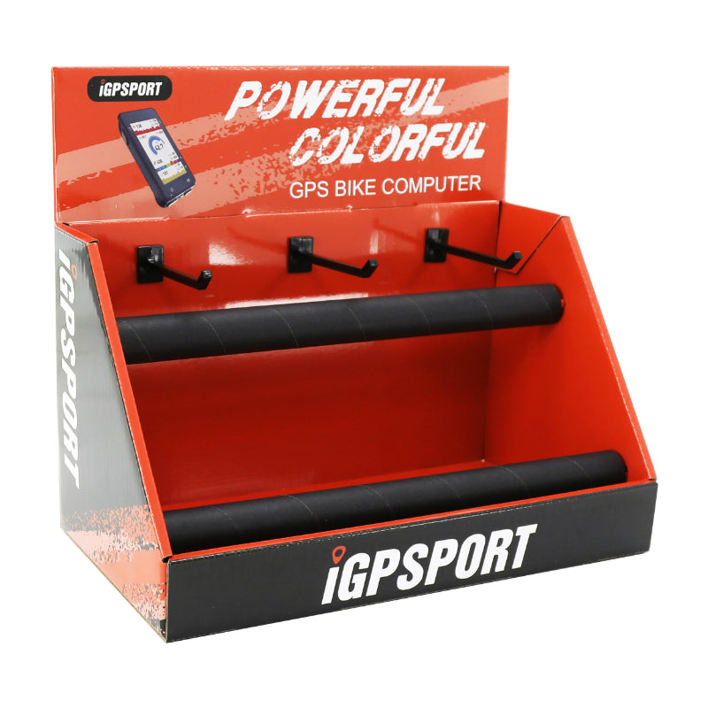 PRESENTOIR COMPTEUR IGPSPORT ROUGE POUR COMPTOIR