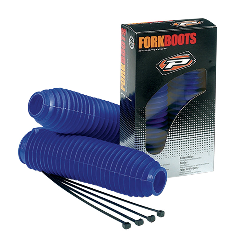 SOUFFLET DE FOURCHE MOTO PROGRIP DIAM INT 42 ET 45 mm - LONGUEUR 60 mm BLEU  (PAIRE)