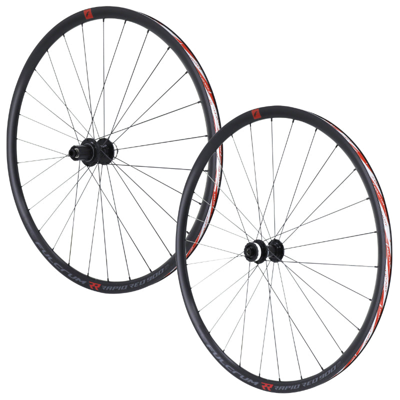 ROUES GRAVEL DISQUE 700 FULCRUM RAPID RED 900 TUBELESS READY NOIR CENTERLOCK CASSETTE SHIMANO 11-10V AXE TRAVERSANT10x100 et 12x142 (PAIRE)