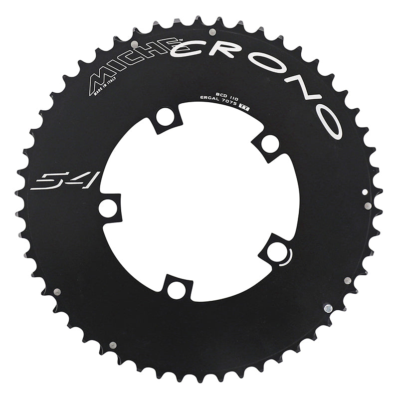 ROAD CHAINRING 5BRA D.110 MICHE CRONO 54TTS EXTERIOR TYPE SHIMANO AND CAMPAGNOLO RECORD CARBON - CHORUS CARBON - CENTAUR ALU 10-11V. BLACK