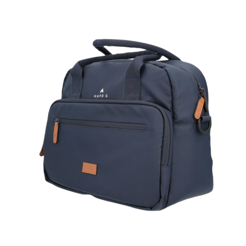 SACOCHE ARRIERE VELO HAPO.G VELOTAF BLEU FIXATION PORTE BAGAGE (28x34x15cm) - FIXATION SANGLES VELCRO SUR PORTE BAGAGE