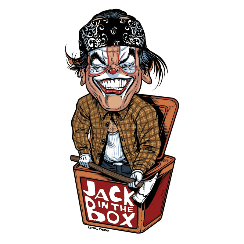 AUTOCOLLANT-STICKER LETHAL THREAT MINI JACK IN THE BOX (60x80mm)