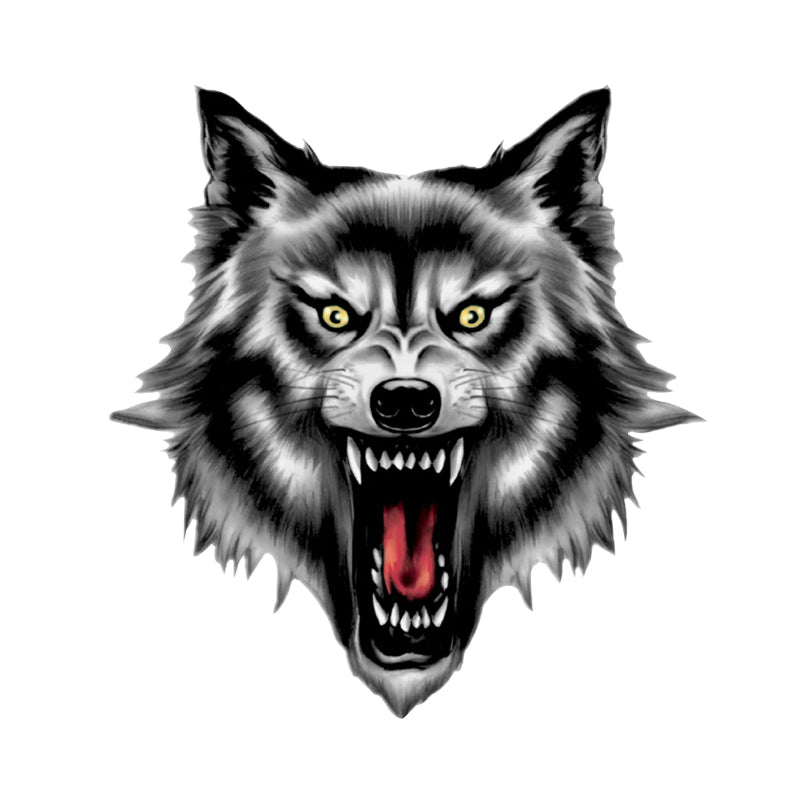 LETHAL THREAT MINI WOLF HEAD STICKER (60x80mm)