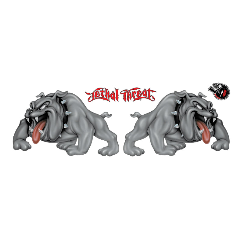 AUTOCOLLANT-STICKER LETHAL THREAT SIDEVIEW BULLDOG