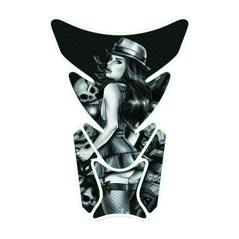 LETHAL THREAT GANGSTER GIRL MOTORCYCLE TANK PROTECTION (180x220mm) (LT70103)