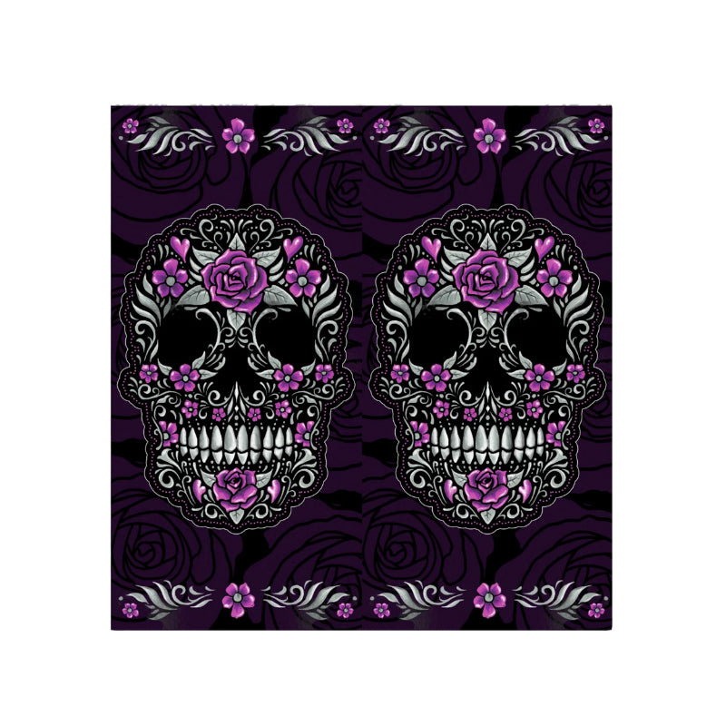 LETHAL THREAT FLORAL SKULL FACE SPRING-SUMMER NECK WARMER