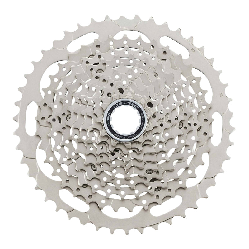 CASSETTE 10V. SHIMANO DEORE M4100 11-46 (11-13-15-18-21-24-28-32-37-46) (MONTAGE POUR ATELIER)