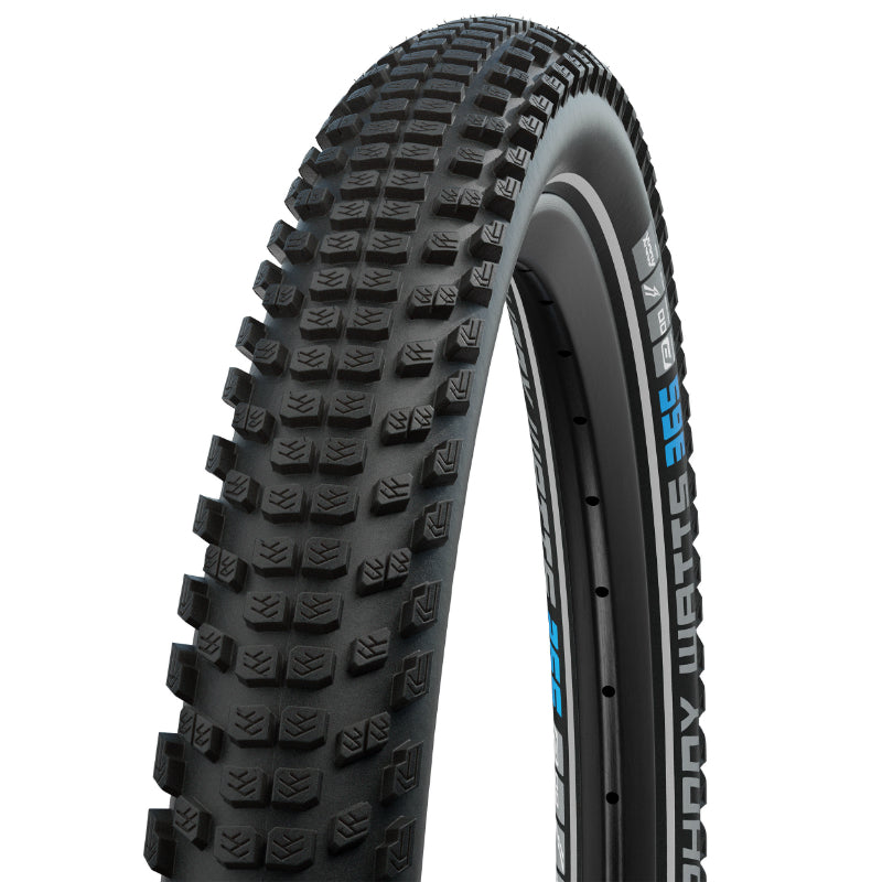 PNEU VTT SUV - VAE 29 X 2.60 SCHWALBE JOHNNY WATTS 365 ADDIX PERFORMANCE NOIR TS (65-622) DOUBLE DEFENSE FLANC REFLEX HOMOLOGUE VAE e50