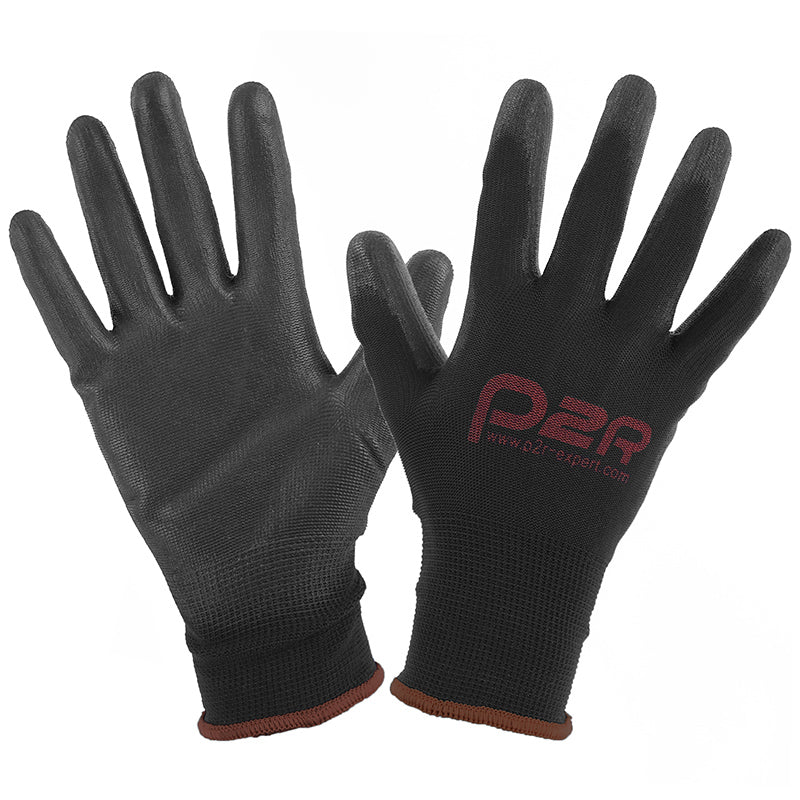 GANTS ATELIER P2R POLYURETHANE NOIR HOMOLOGUE CE - TAILLE  9 (L)  (PAIRE)