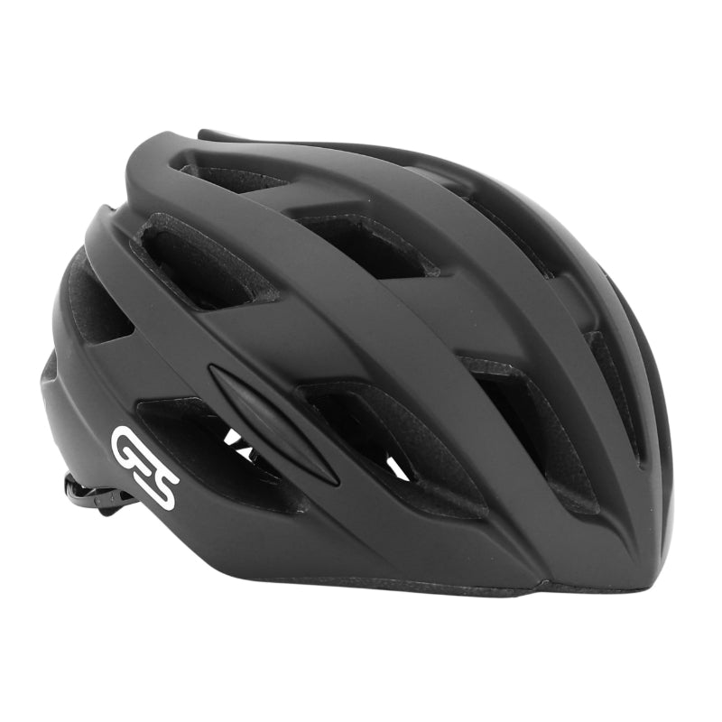 GES ICON-12 ROAD ADULT BICYCLE HELMET BLACK IN-MOLD SIZE 58-62 FIT-SYSTEM (SOLD IN BOX) - 21 VENTS (SPECIAL OFFER)