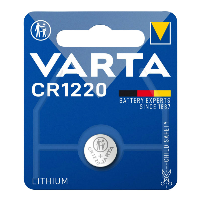 CR1220 VARTA LITHIUM 3V KNOOPBATTERIJ (AFZONDERLIJK VERKOCHT)