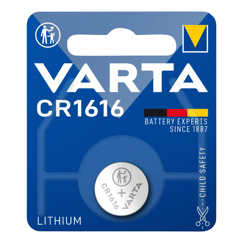 KNOOPBATTERIJ CR1616 VARTA LITHIUM 3V (AFZONDERLIJK VERKOCHT)