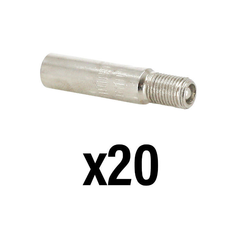 PROLONGATEUR-EXTENSION DE VALVE CLAPET ANTI RETOUR COMPATIBLE TROTTINETTE DIAM 8 mm LONGUEUR 33 mm (VENDU PAR 20)