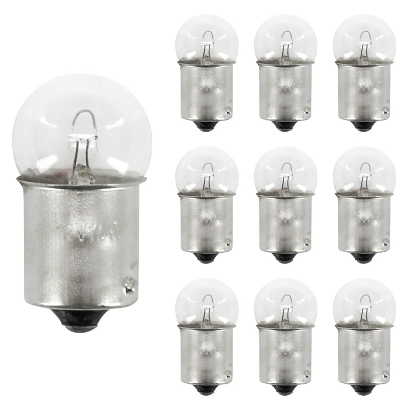 AMPOULE-LAMPE STANDARD 12V 10W CULOT BAU15s NORME RY10W GRAISSEUR ERGOTS DECALES BLANC (CLIGNOTANT) (BOITE DE 10)  -P2R-