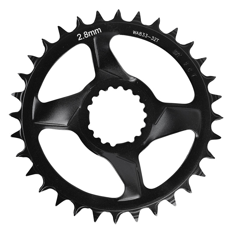 DIRECT MOUNT FSA AFTERBURNER 32DTS MONO 11-12V MTB CHAINRING. BLACK-SILVER NARROW WIDE