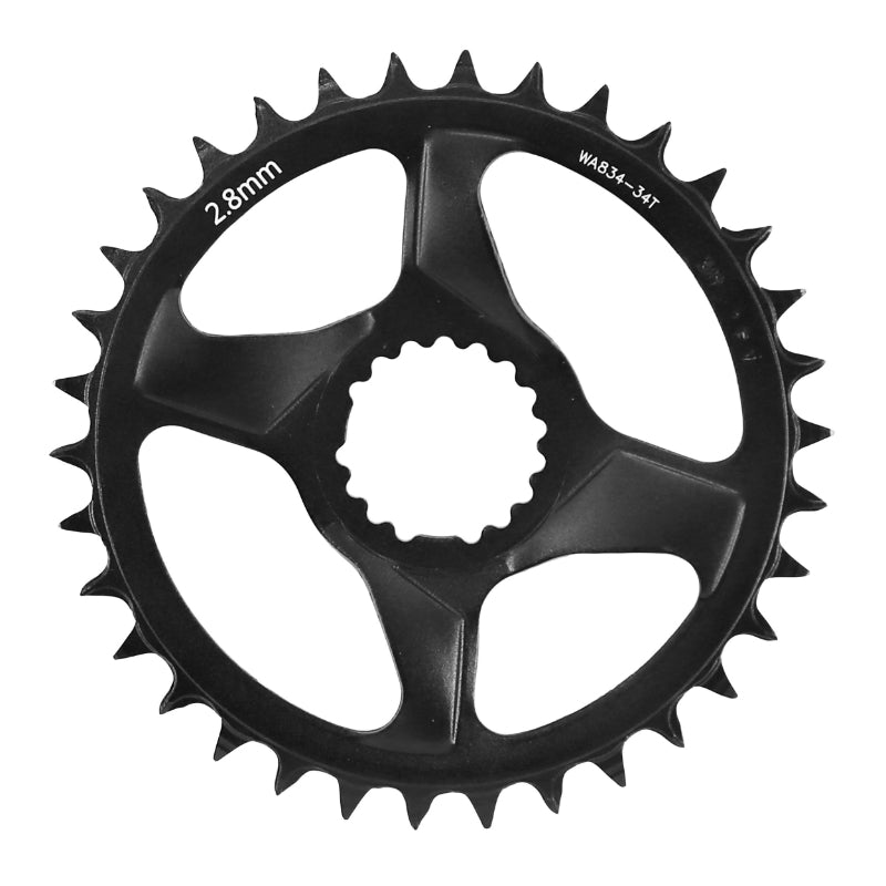 DIRECT MOUNT FSA AFTERBURNER 34DTS MONO 11-12V MTB CHAINRING. BLACK-SILVER NARROW WIDE