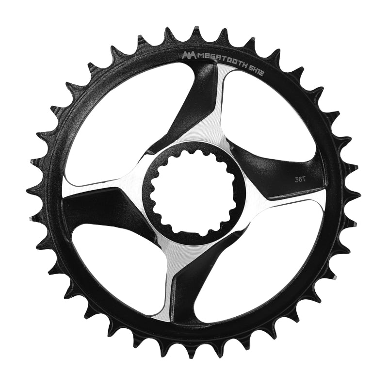 DIRECT MOUNT FSA AFTERBURNER 36DTS MONO 11-12V MTB CHAINRING. BLACK-SILVER NARROW WIDE