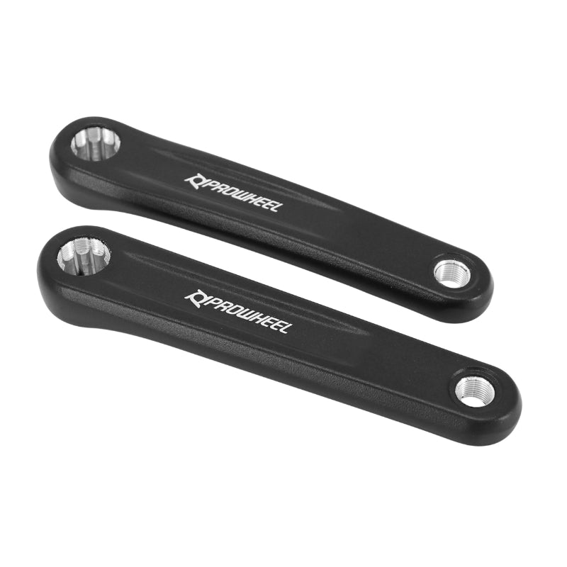 RECHTS + LINKS CRANK VAE - E-BIKE LENGTE 170 mm ZWART ALU ISIS VOOR GEBORSTELD MOTOR (PAAR)