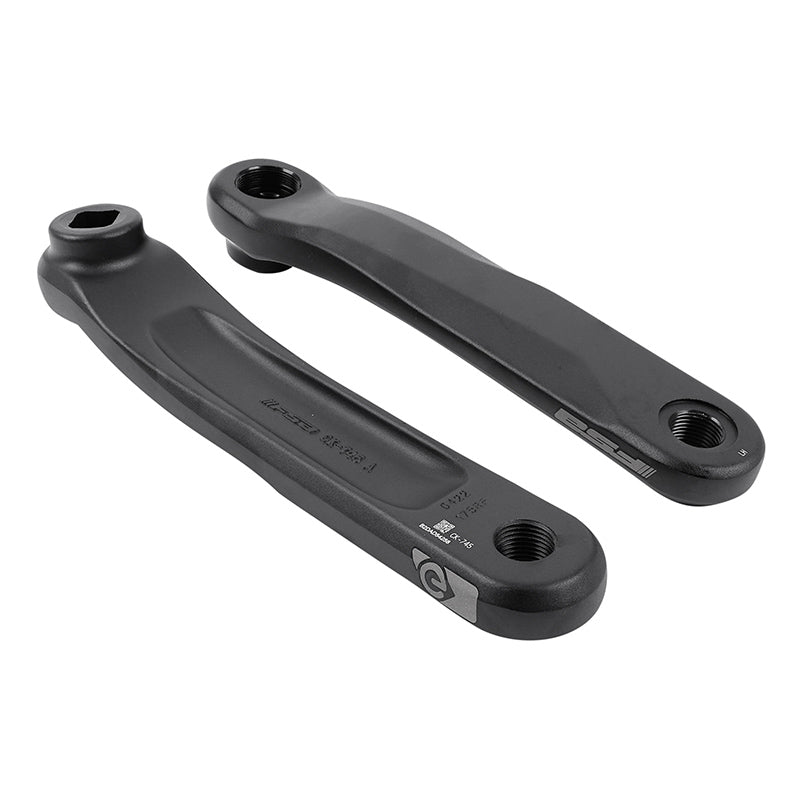 MANIVELLE DROITE + GAUCHE VAE - E-BIKE FSA CK-745 175mm NOIR JIS POUR MOTEUR SHIMANO E5000 (PAIRE)