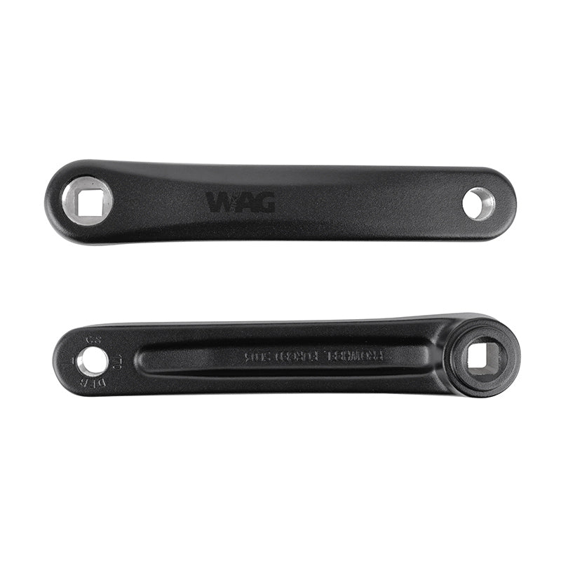 RECHTS + LINKS CRANK VAE - E-BIKE LENGTE 170 mm ALU ZWART JIS VOOR SHIMANO E5000 MOTOR (PAAR)