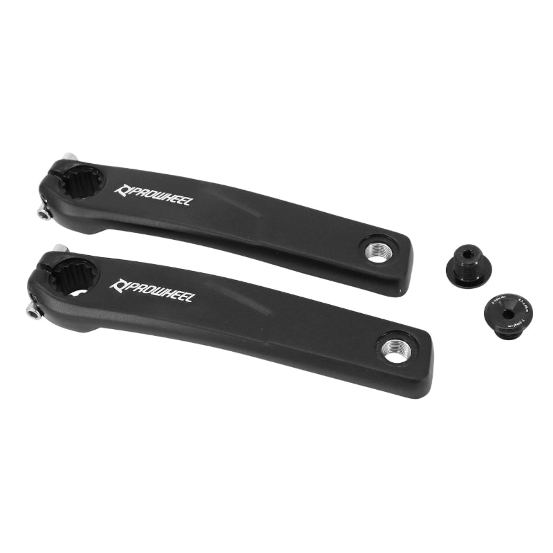 MANIVELLE DROITE + GAUCHE VAE - E-BIKE LONGUEUR 170mm ALU NOIR POUR MOTEUR BAFANG M500, M600 (PAIRE)