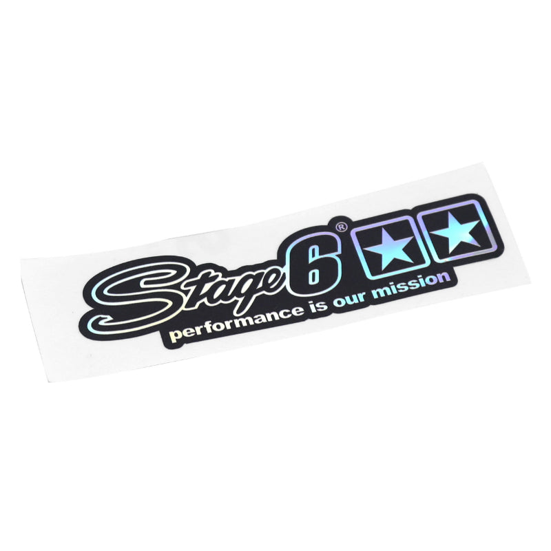 STAGE 6 PERFORMANCE HOLOGRAPHIC STICKER (110 x 35 mm)