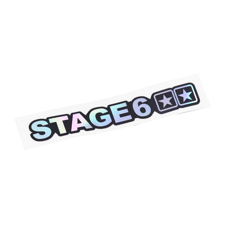 AUTOCOLLANT-STICKER STAGE 6 HOLOGRAPHIQUE (105 x 22 mm)