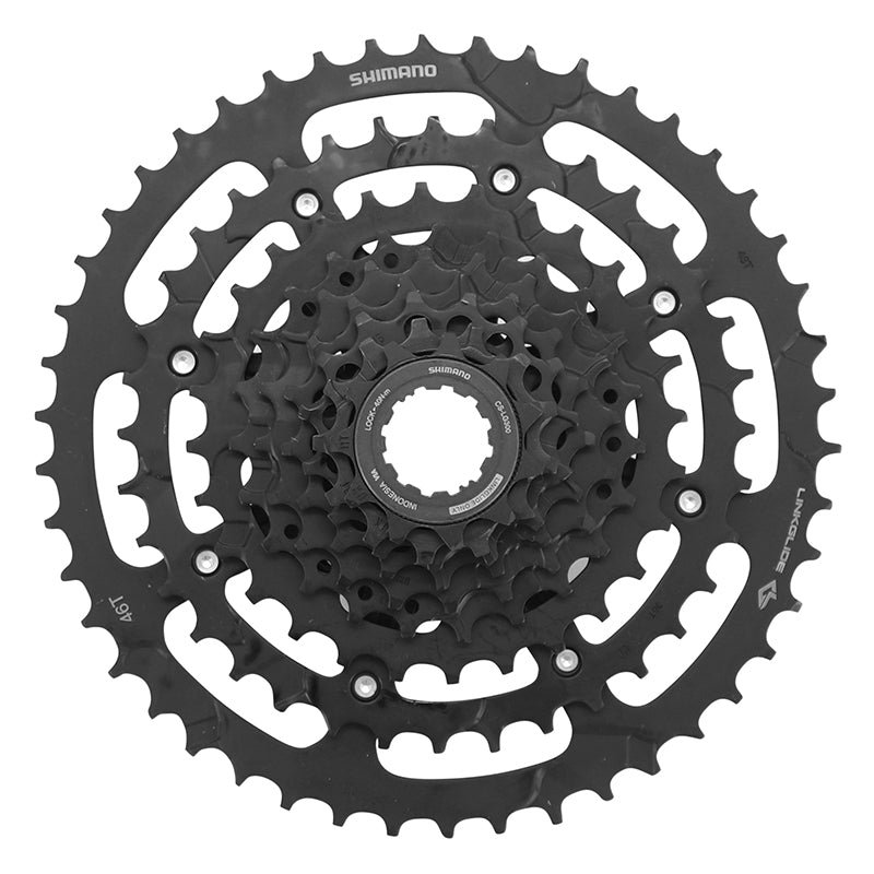 9V CASSETTE. SHIMANO CUES U4000 CS-LG300 LINKGLIDE 11-46 (11-13-15-17-20-23-28-36-46) (WORKSHOP ASSEMBLY)