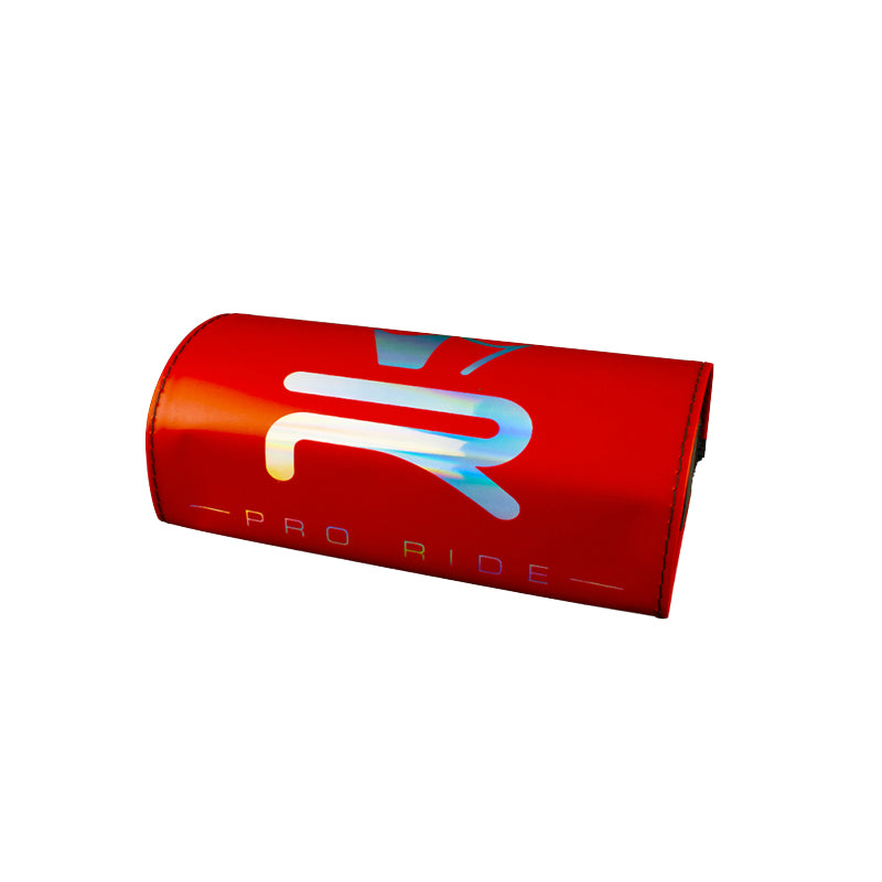 MOUSSE DE GUIDON MOTO CROSS KRM PRO RIDE ROUGE MAT, LOGO HOLOGRAPHIQUE POUR GUIDON SANS BARRE