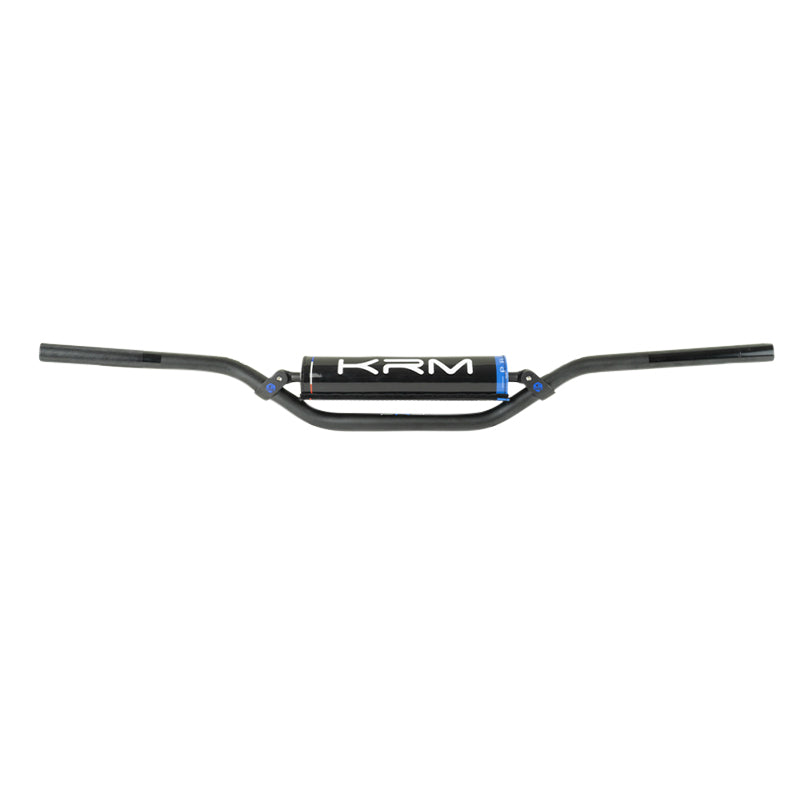 GUIDON 50 A BOITE KRM PRO RIDE DIAM 22,2mm ALU NOIR-BLEU AVEC MOUSSE