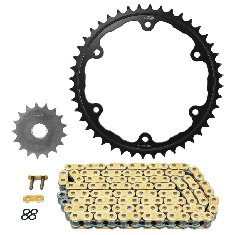 KIT CHAINE ADAPTABLE TRIUMPH 1200 SPEED TRIPLE RS 2021+  525  17x44  (DIAM COURONNE 150-170-8.5)  (DEMULTIPLICATION ORIGINE)  -AFAM-