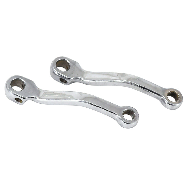 MANIVELLE CYCLO ADAPTABLE PEUGEOT 103-MBK 51, 41 GAUCHE + DROIT (ENTRAXE 140mm) ACIER CHROME (PAIRE)