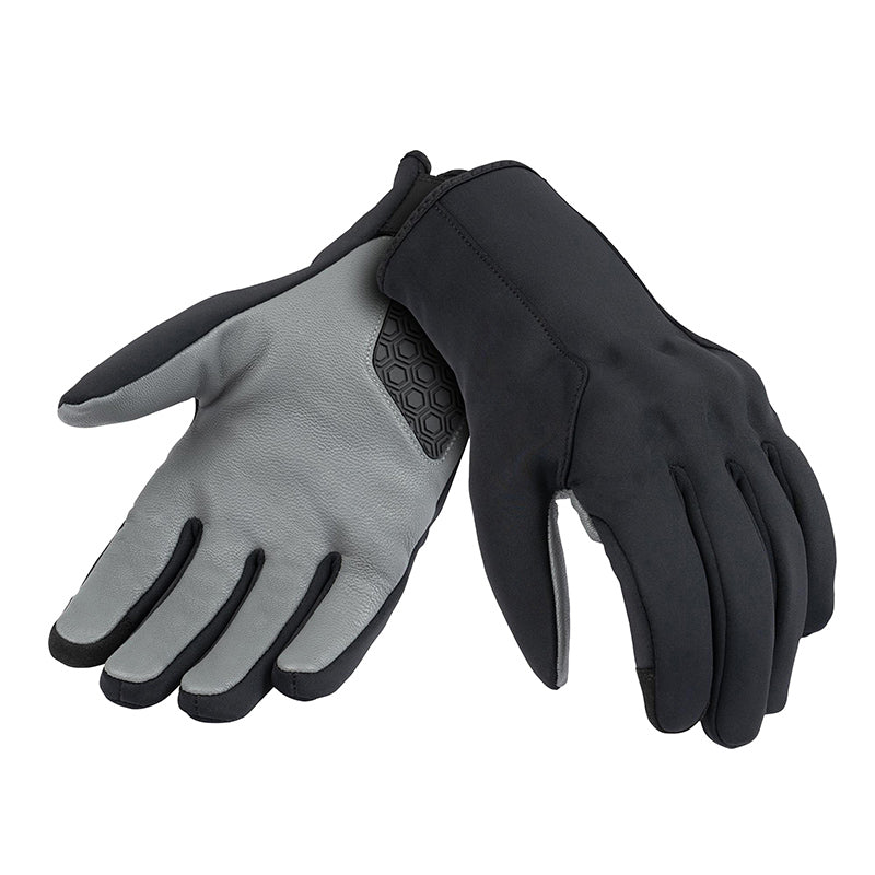 GANTS AUTOMNE-HIVER TUCANO FEMME SPRINT HYDROSCUD NOIR-GRIS ETANCHE  T 7 (XS)  (HOMOLOGUE CE EN13594:2015)(COMPATIBLE ECRAN TACTILE)