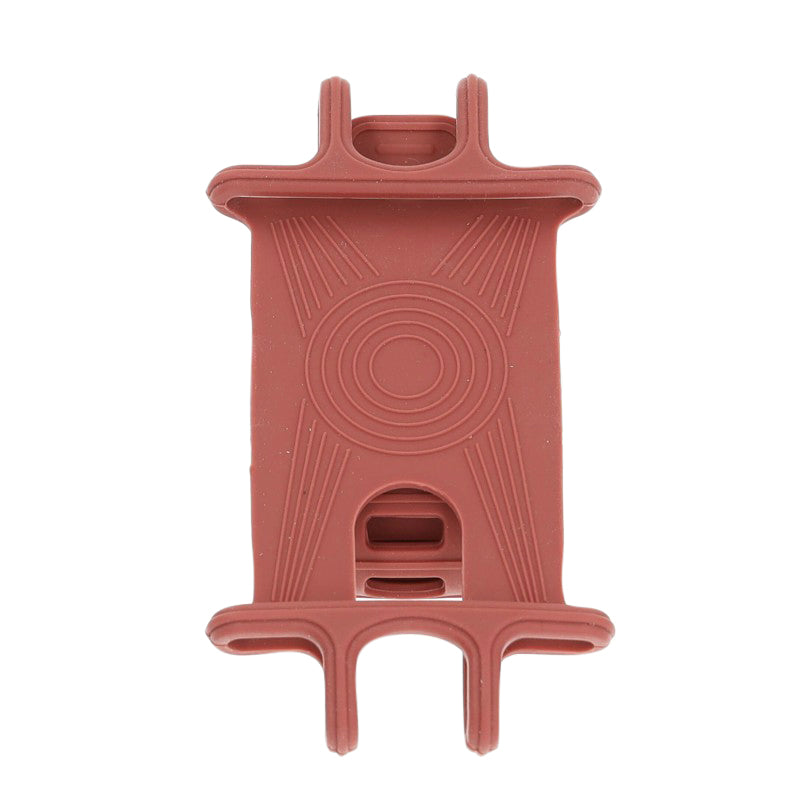 SUPPORT SMARTPHONE-TELEPHONE SILICONE UNIVERSEL ROUGE AVEC FIXATION CLIPS (VENDU A L'UNITE)