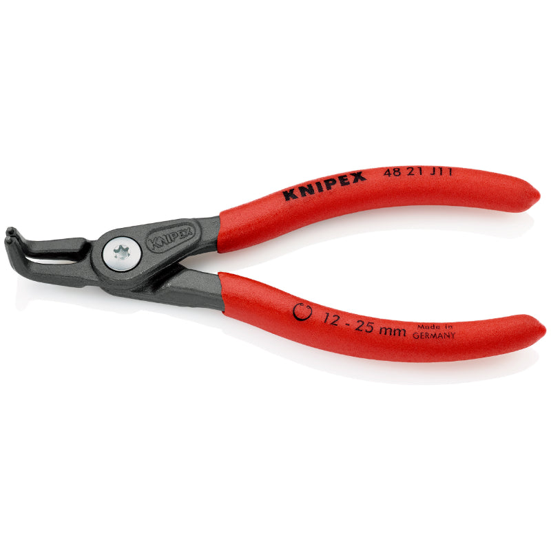 PINCE A CIRCLIPS INTERIEUR PRO KNIPEX 130mm DIAM CIRCLIPS 12 A 25mm GRIS ANTIROUILLE POINTE 1,3mm (COUDEE)  (48 21 J11)  -MADE IN GERMANY-