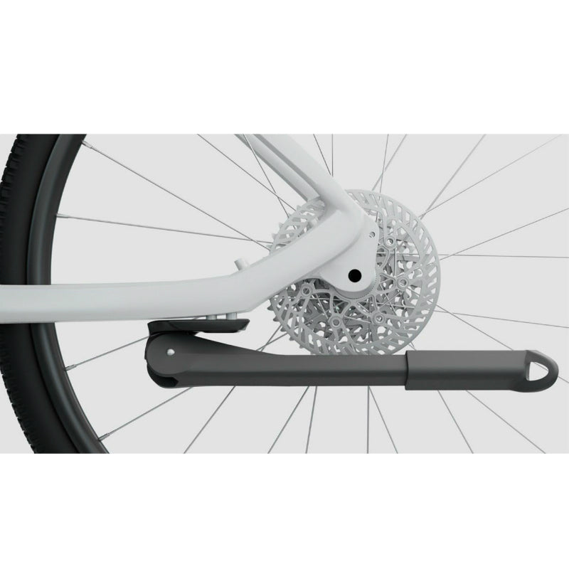 BEQUILLE VELO LATERALE ARRIERE NEWTON 24-29'' NOIR REGLABLE FIXATION 2 VIS SUR BASE ENTRAXE 18mm (FIXATION A LA VERTICALE)