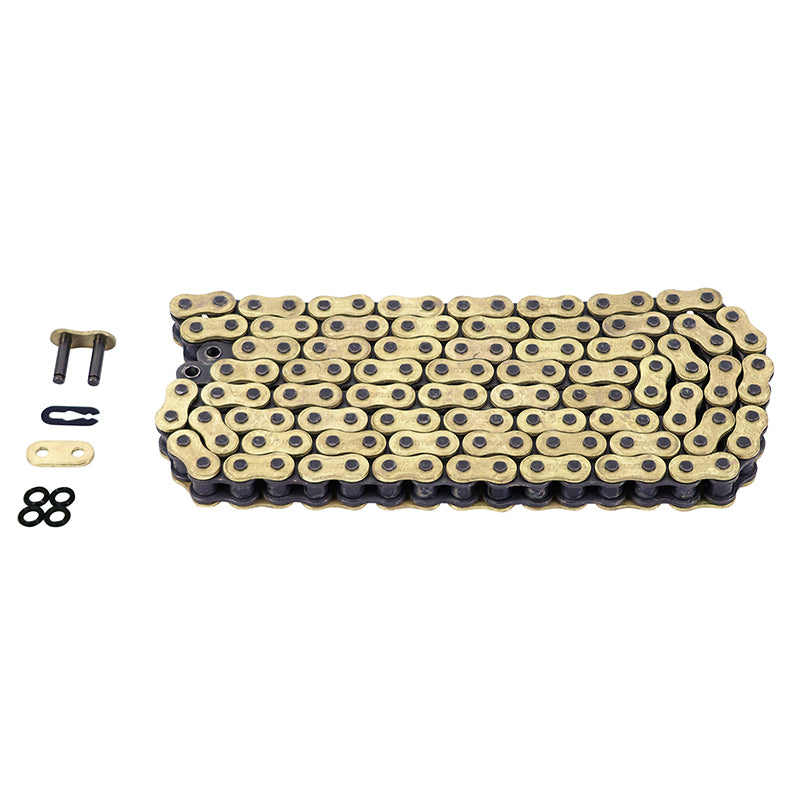 AFAM MOTORCYCLE CHAIN ​​428 130 LINKS XS-RING REINFORCED GOLD (A428XMR-G2 130L)