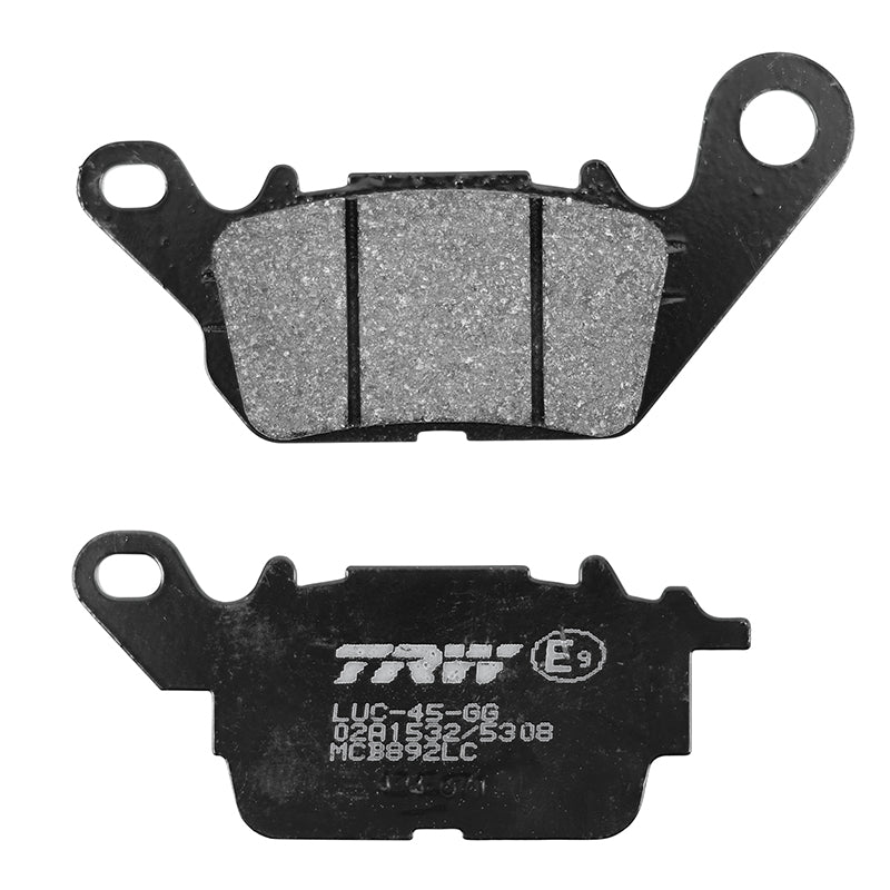 PLAQUETTE DE FREIN TRW POUR YAMAHA 125 N-MAX 2015+ AR, 125 TRICITY 2017+ AR, 300 TRICITY 2020+ AR, 125 YBR 2007+2012 AV, 135 CRYPTON 2006+2013 AV (MCB892 LC)