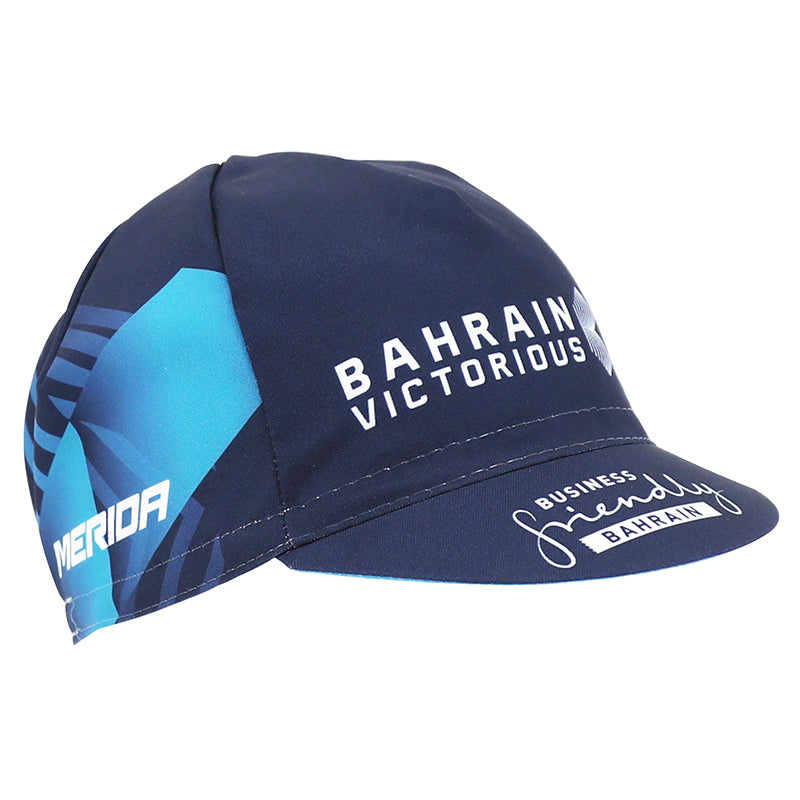 BAHRAIN MERIDA PRO TEAM CYCLING CAP BLACK-TURQUOISE