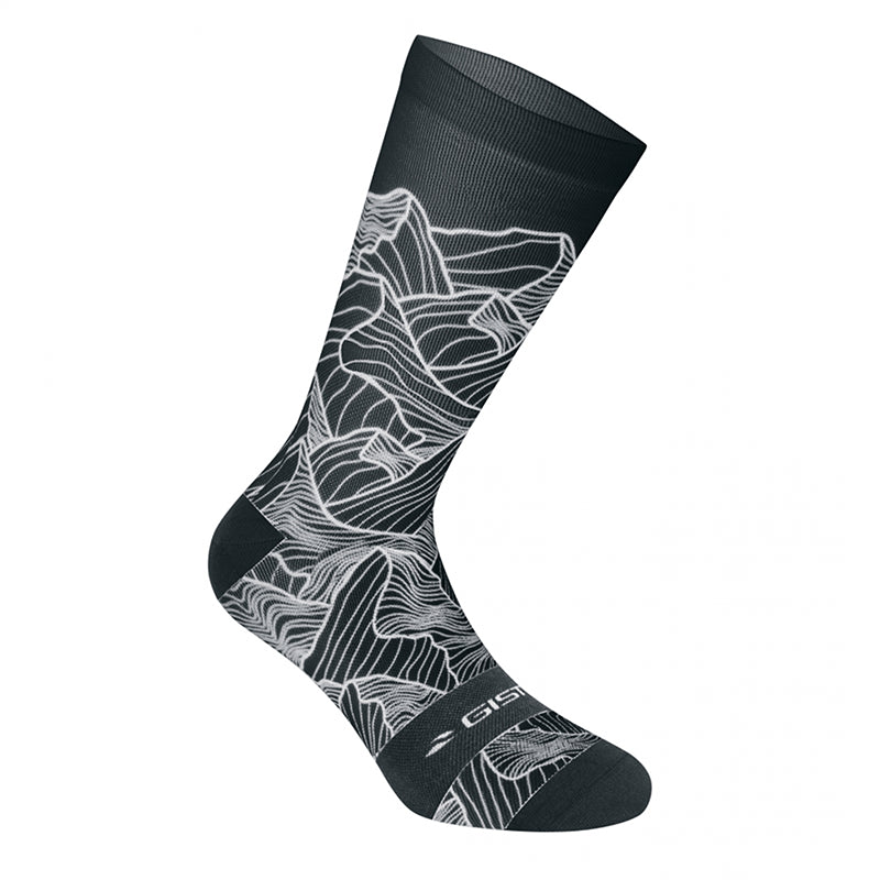 CHAUSSETTES-SOCQUETTES ETE GIST TRENDY NOIR ALTITUDE 43-47 ECOLOGIQUE - HAUTEUR 20cm   (PAIRE)  -5863