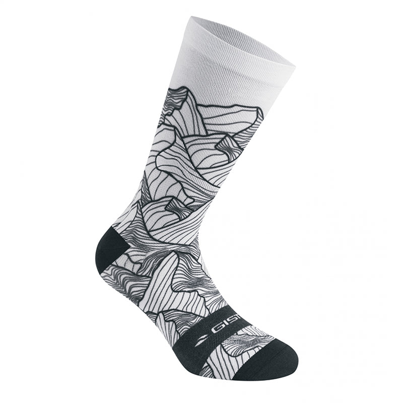 SUMMER SOCKS-ANKLE SOCKS GIST TRENDY WHITE ALTITUDE 43-47 ECOLOGICAL - HEIGHT 20cm (PAIR) -5863