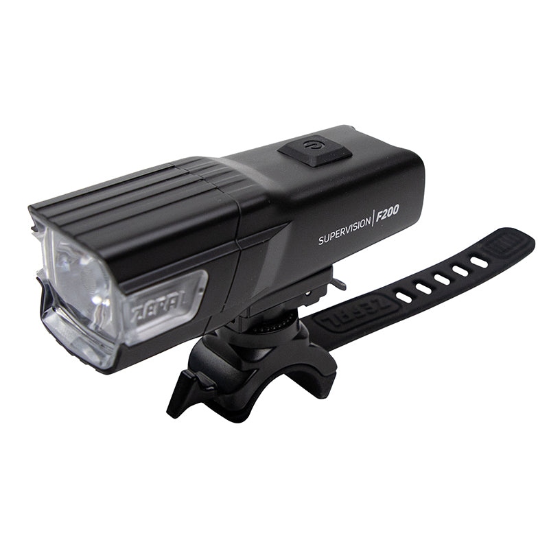 ECLAIRAGE VELO USB AVANT SUR CINTRE ZEFAL SUPERVISION F200 LUMENS NOIR