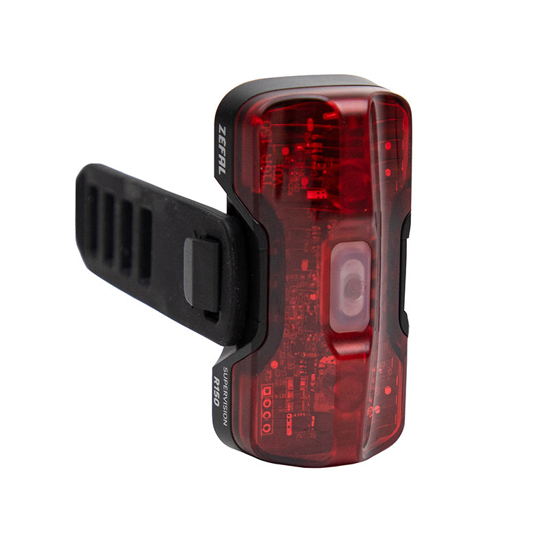 ECLAIRAGE VELO USB ARRIERE SUR TIGE DE SELLE ZEFAL SUPERVISION R150 LUMENS NOIR