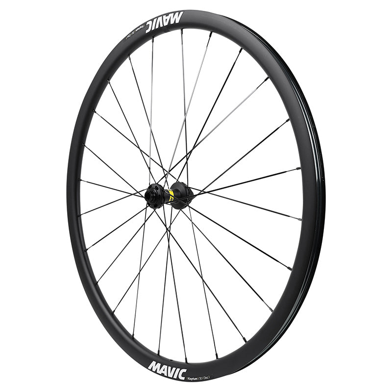 WEGWIEL DISC 700 MAVIC KSYRIUM 30 VOOR CENTERLOCK TUBELESS READY THRU AXLE 12-100 ZWARTE VELG 622-19