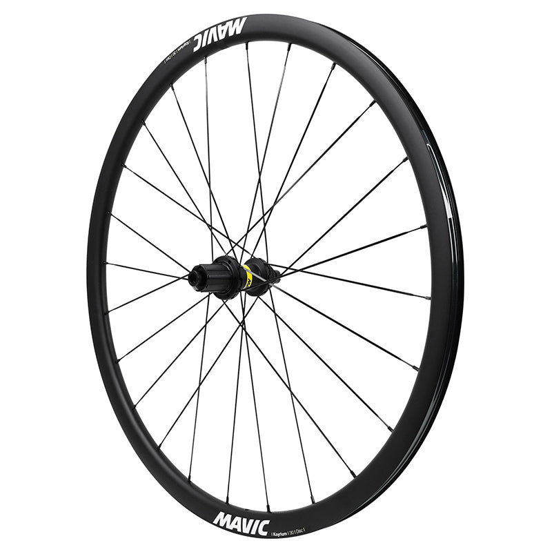 WEGWIEL DISC 700 MAVIC KSYRIUM 30 ACHTER CASSETTE SHIMANO 11-10S CENTERLOCK TUBELESS READY THRU AXLE 12-142 ZWARTE VELG 622-19